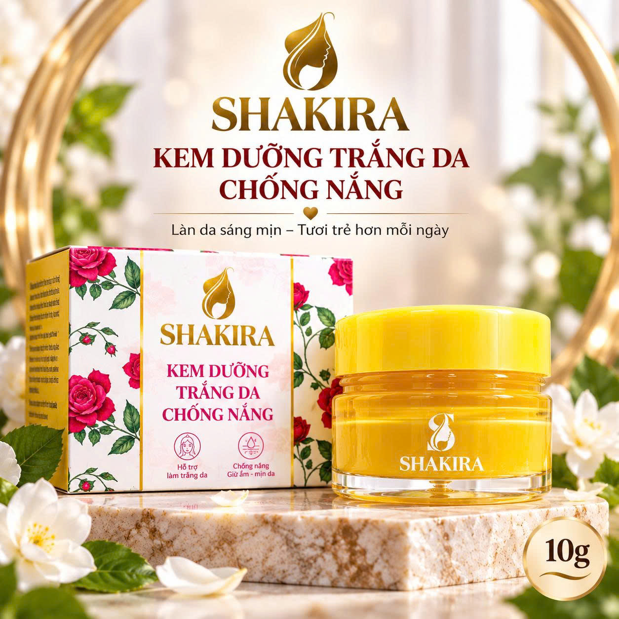 Kem Dưỡng Trắng Da, Chống Nắng Shakira Đăng Dương (10g)